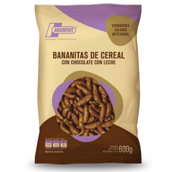 Banana Cereal con Chocolate con Leche x 600 Gr