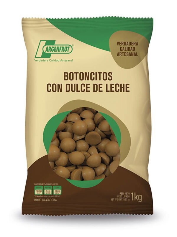 Botoncitos de Chocolate con Dulce de Leche x 1 Kg