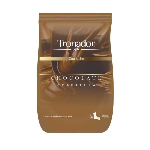 Cobertura Chocolate Pins con leche Tronador x 1 Kg