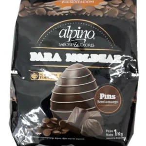 Pins de Moldeo Chocolate Semiamargo Alpino x 1 Kg